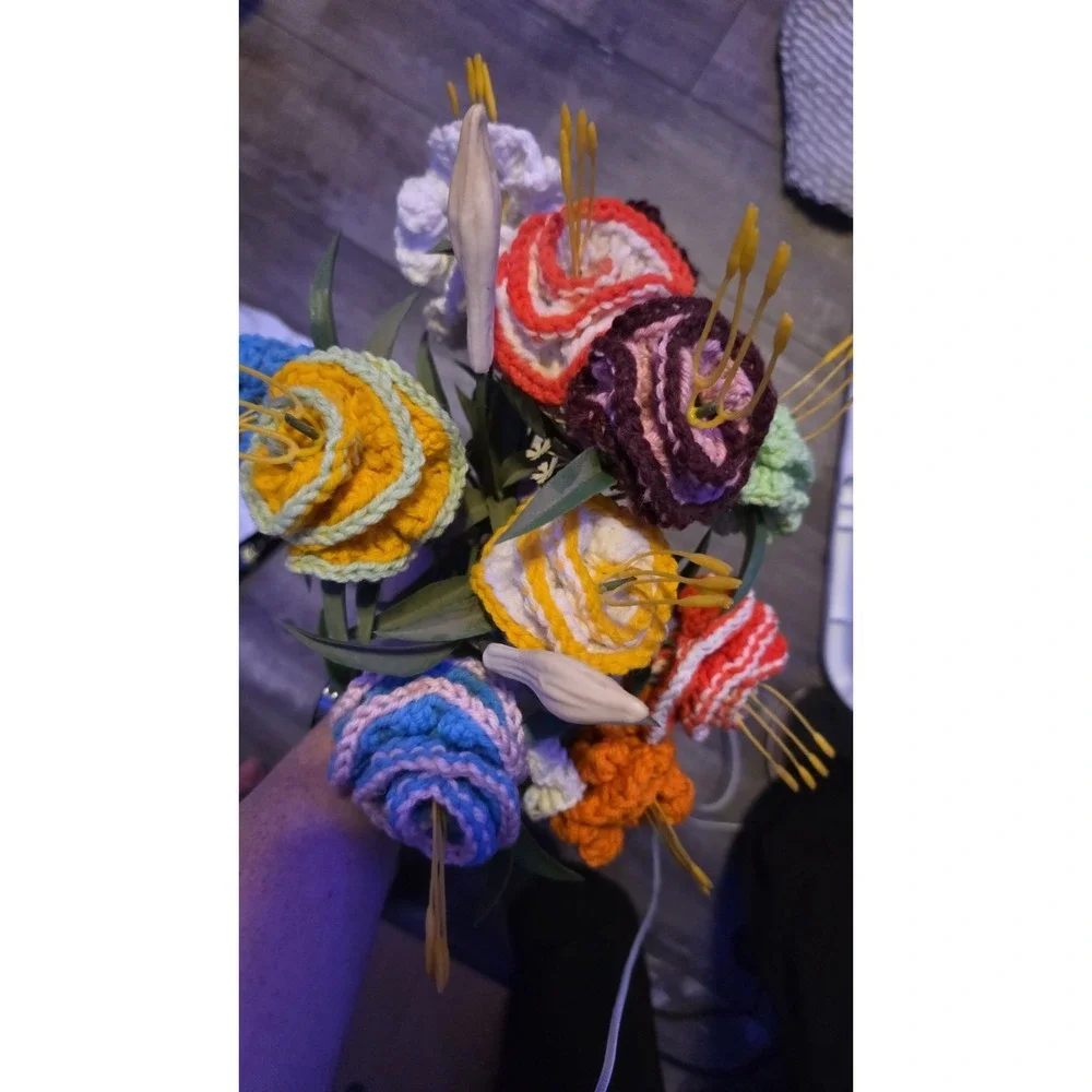 Handmade Crochet Flower Bouquet